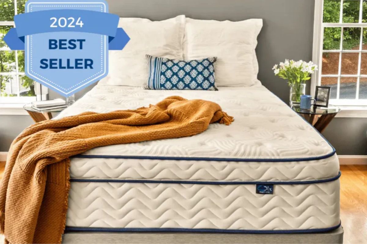 DLX Premier Hybrid mattress labeled best seller showing overall comfort and popularity among users