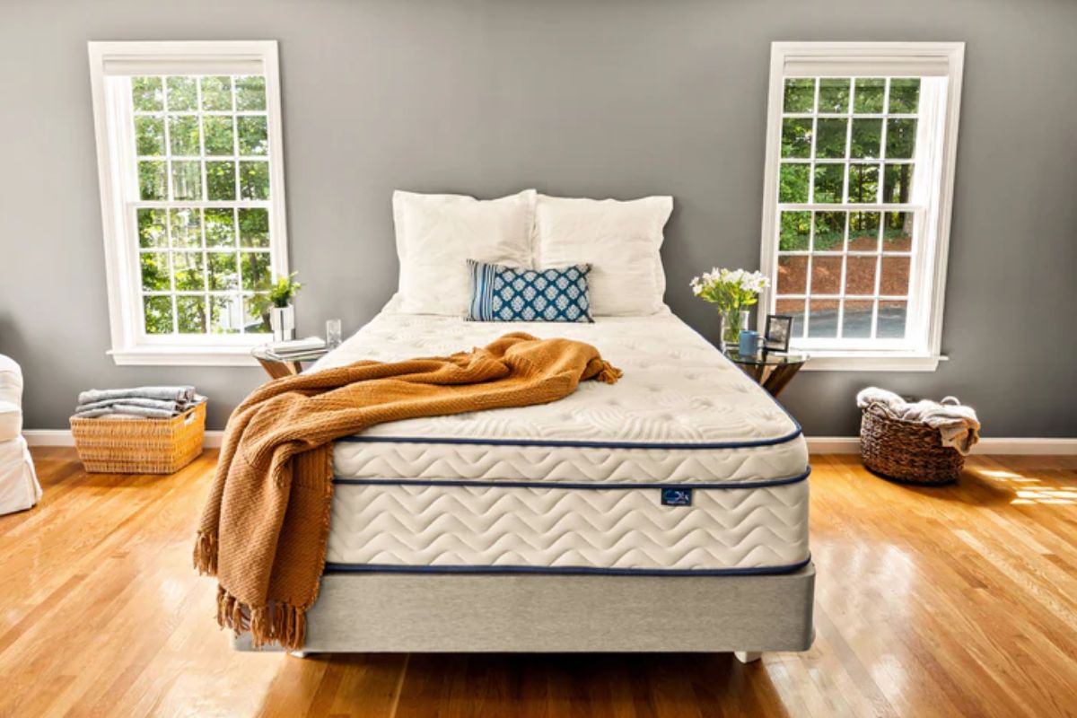 DLX Premier Hybrid mattress setup in bedroom showing real-life appearance and user experience