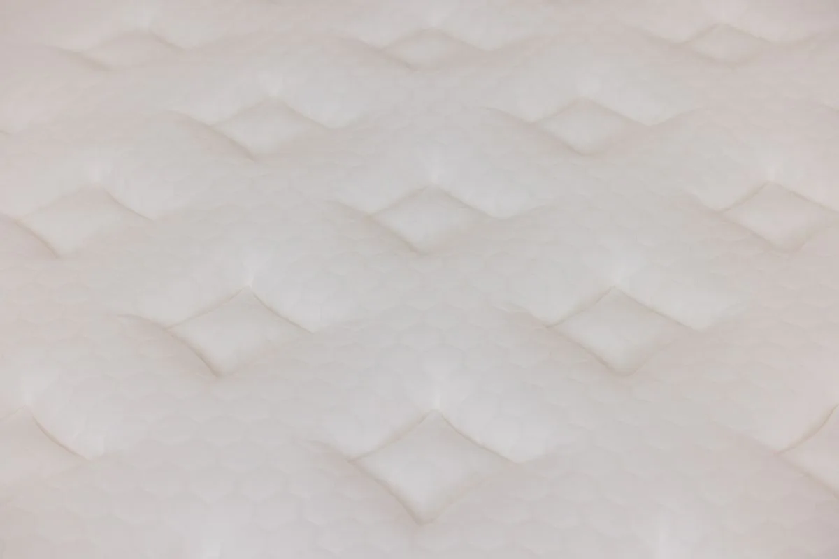 A closeup of a mattress.