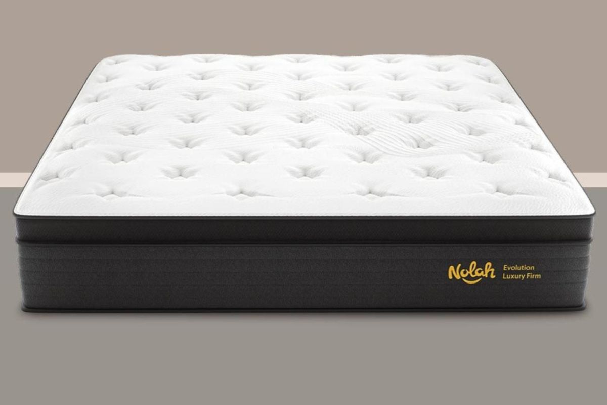 Nolah Evolution 15 mattress fully set up showing condition required for return eligibility
