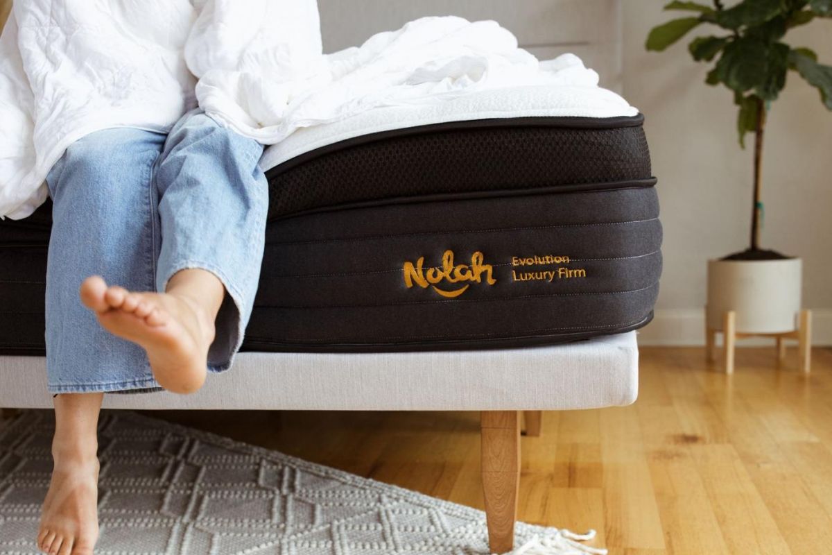 Proper edge sitting on Nolah Evolution 15 mattress to maintain support and avoid warranty damage