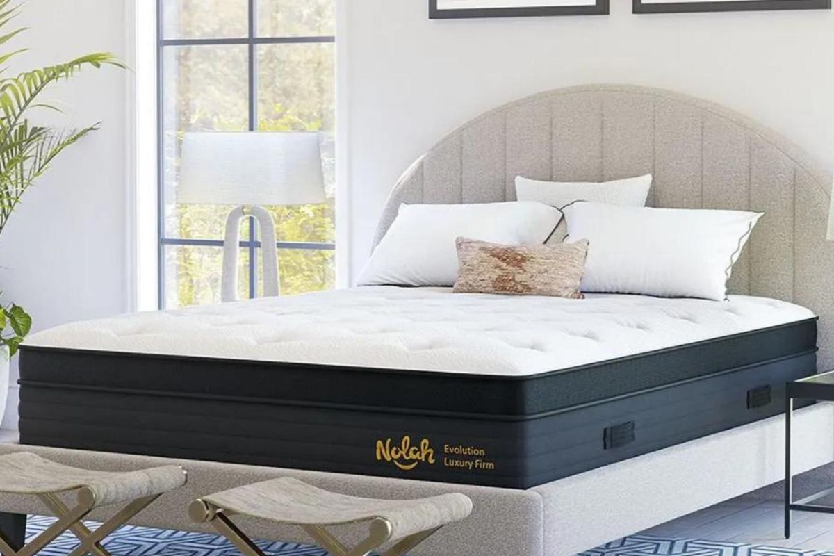 Nolah Evolution 15 mattress placed on supportive bed frame to meet warranty requirements