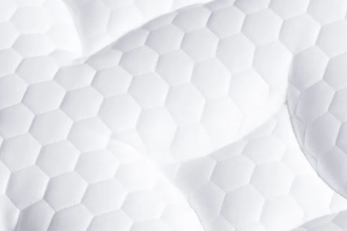 Close-up of Helix mattress surface highlighting condition and care to avoid warranty issues