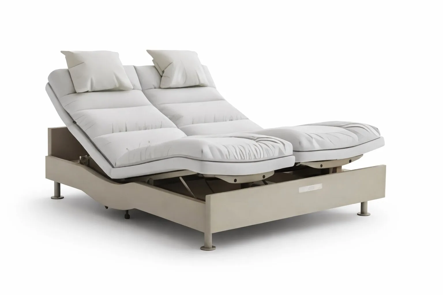 How To Keep Split King Mattresses Together? split king adjustable bed with dual reclining mattresses and pillows for personalized comfort