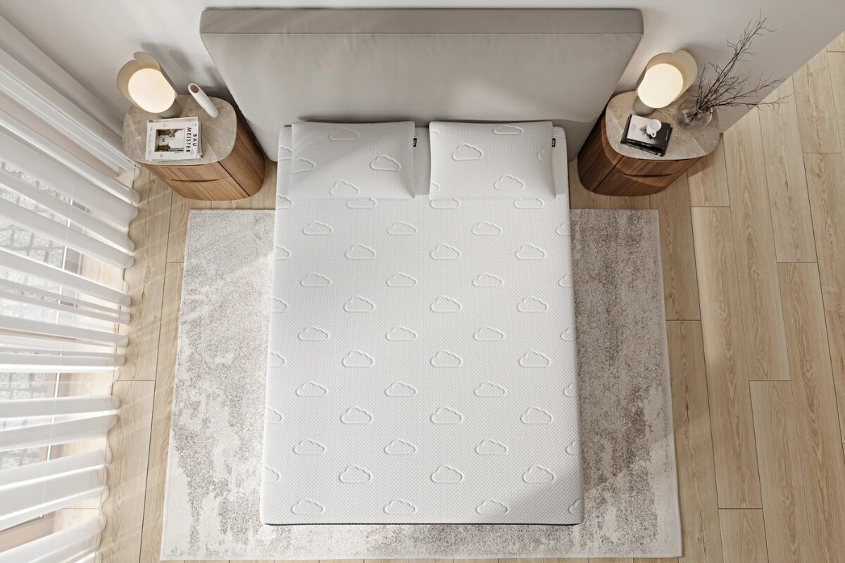 Top view of the Puffy Cloud mattress.
