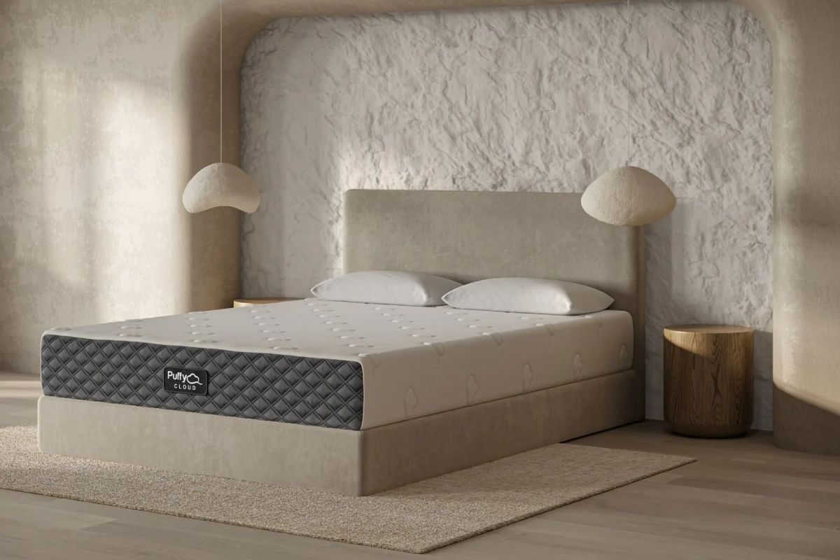 Puffy Cloud Mattress in modern bedroom highlighting overall design and comfort experience