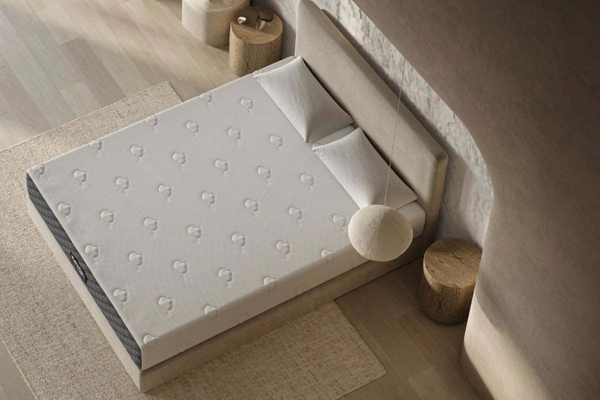 Puffy Cloud Mattress shown from overhead highlighting proper setup to help maintain warranty coverage