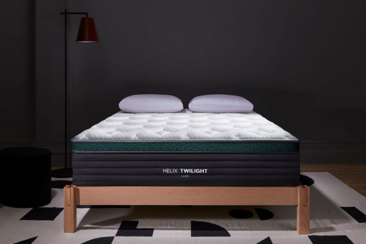 The Helix Twilight Luxe in a dark room.