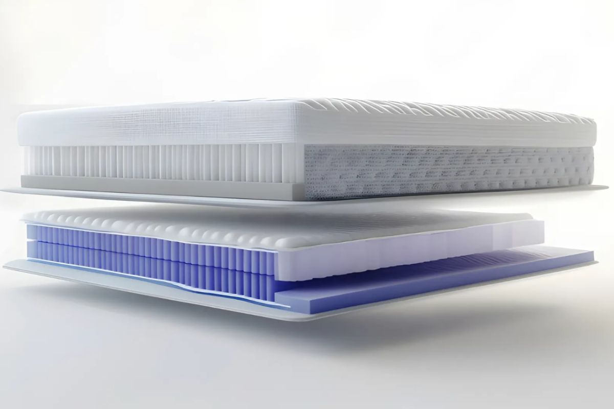 Difference Between Plush, Medium and Firm Mattress Explained Mattress construction comparison showing the internal layers and support systems used in plush, medium, and firm mattresses