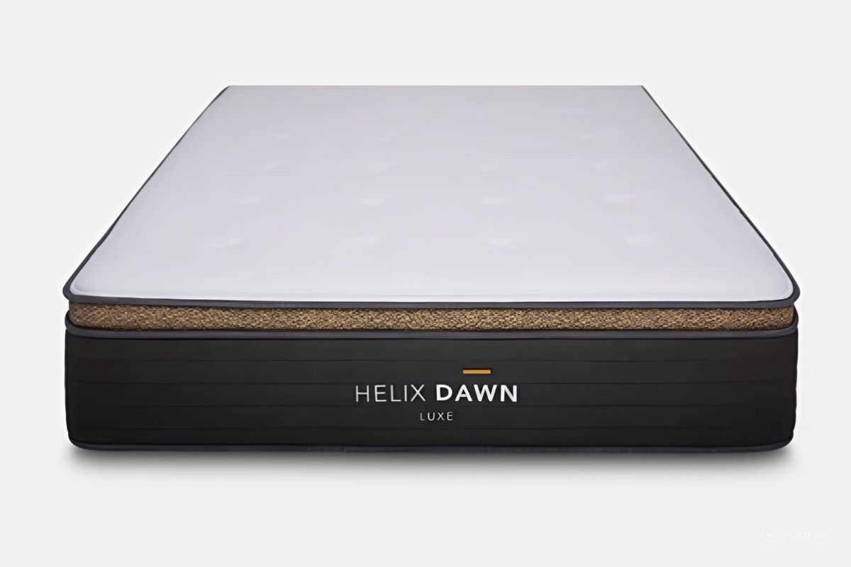 Helix Dawn Luxe mattress product image showing proper condition to maintain warranty