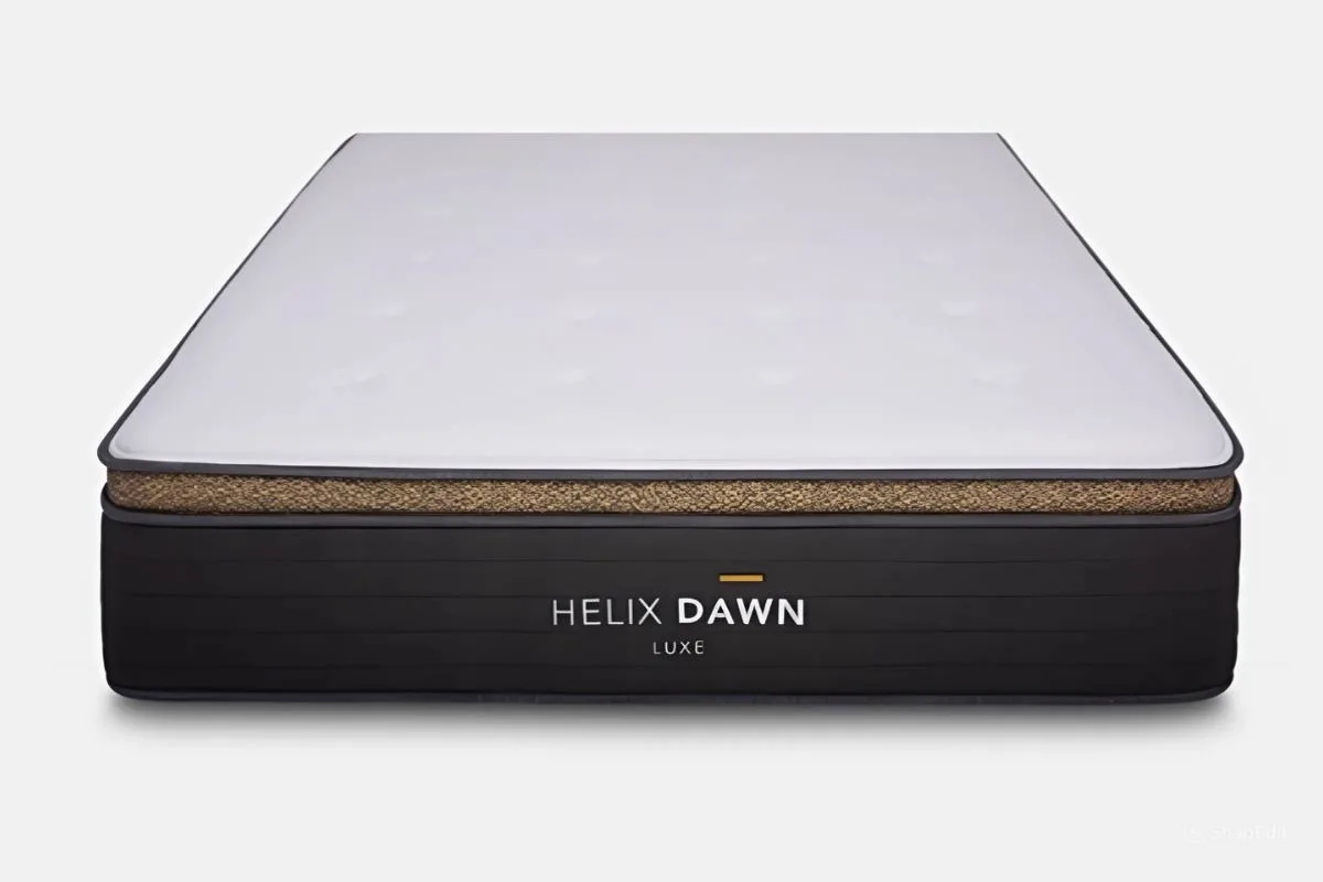 Helix Dawn Luxe mattress product image showing proper condition to maintain warranty