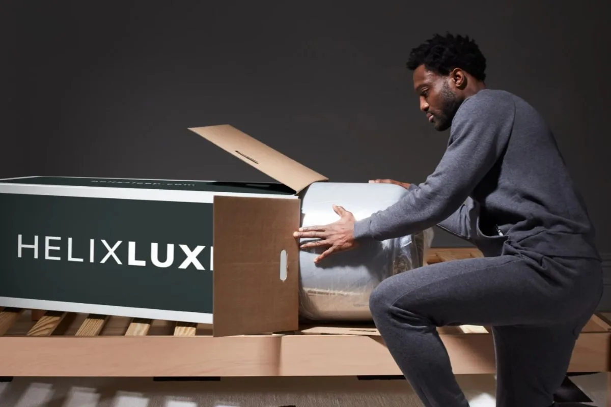 Proper unboxing and setup of a Helix Sunset Luxe mattress to help avoid accidental warranty issues during installation