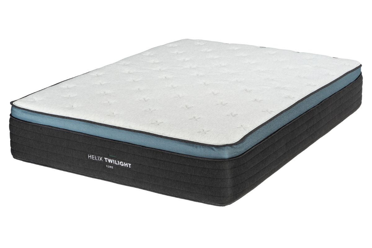 Helix Twilight Luxe mattress product view illustrating build quality and materials