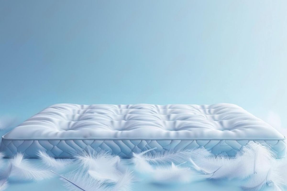 Plush mattress with soft pillow-top surface illustrating the cushioned feel and comfort level of plush mattresses