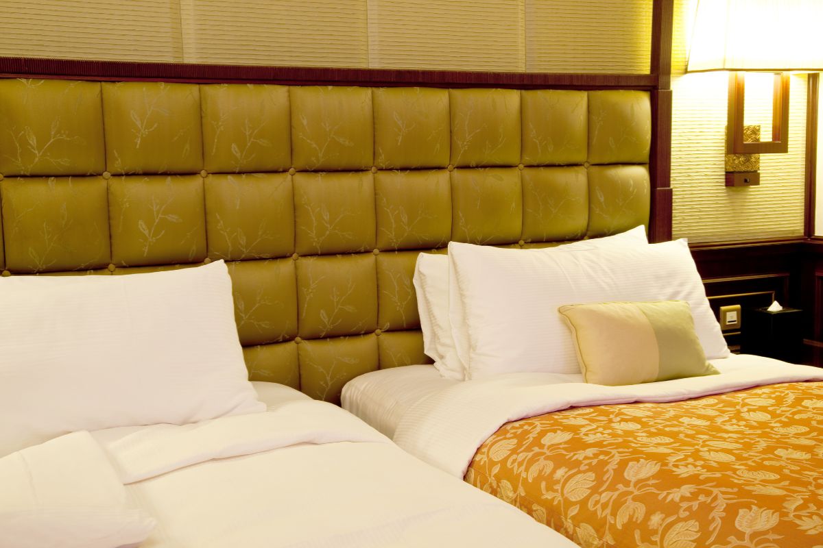 How Much Is a Twin Mattress? Two twin beds side by side showing typical twin mattress setup and value for guest rooms