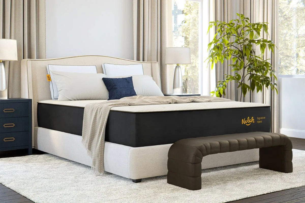 The Nolah Signature 12 in a bedroom.