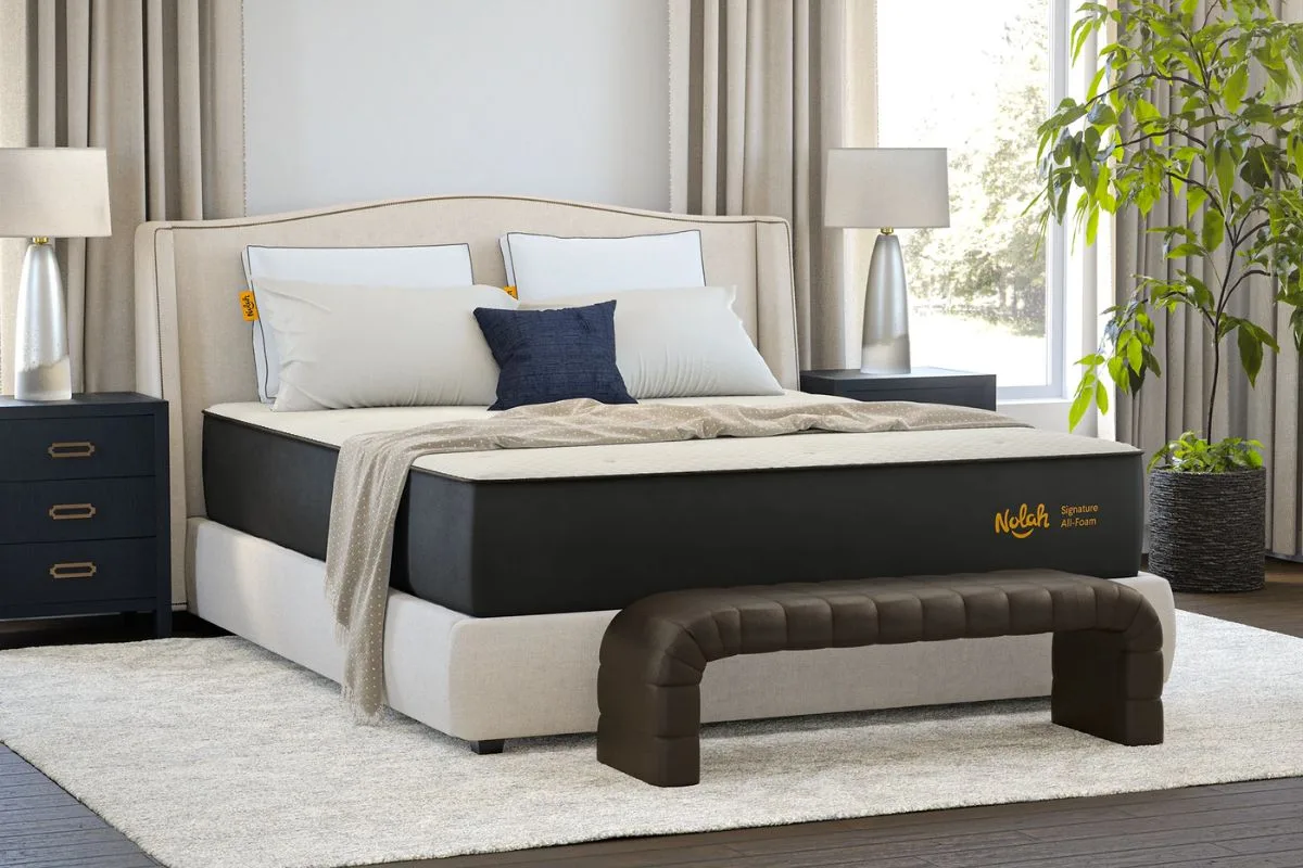 The Nolah Signature 12 in a bedroom.