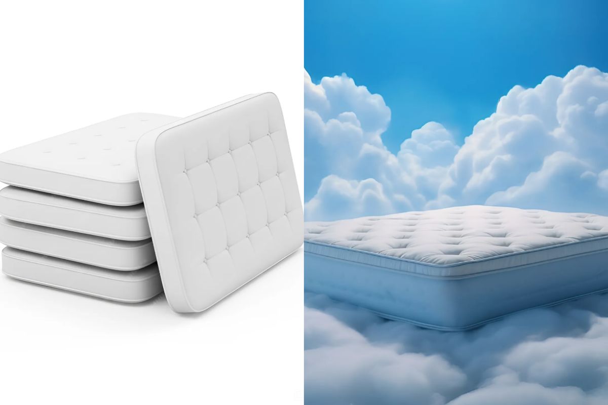 Plush or Medium Mattress: Key Differences Explained Comparison image showing plush mattress softness versus medium mattress support levels for different sleep preferences