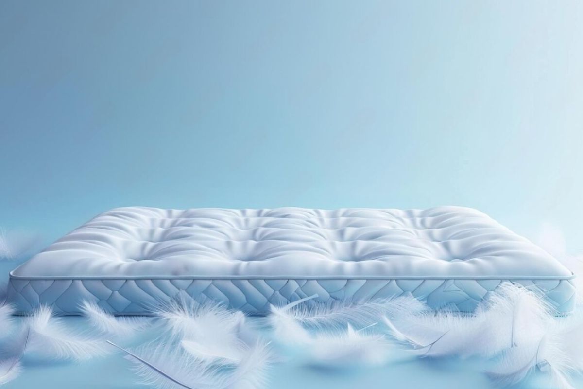 Plush vs Medium Firm Mattress: Which Is Best for Your Sleep? Plush mattress with deep cushioning illustrating the soft comfort and pressure relief feel compared to medium firm support