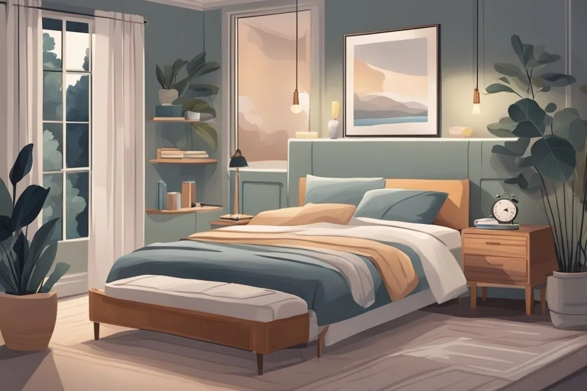 Sleep Hygiene: Expert Recommendations for Better Sleep Quality Spacious modern bedroom with natural light and clutter-free design supporting healthy sleep hygiene recommendations