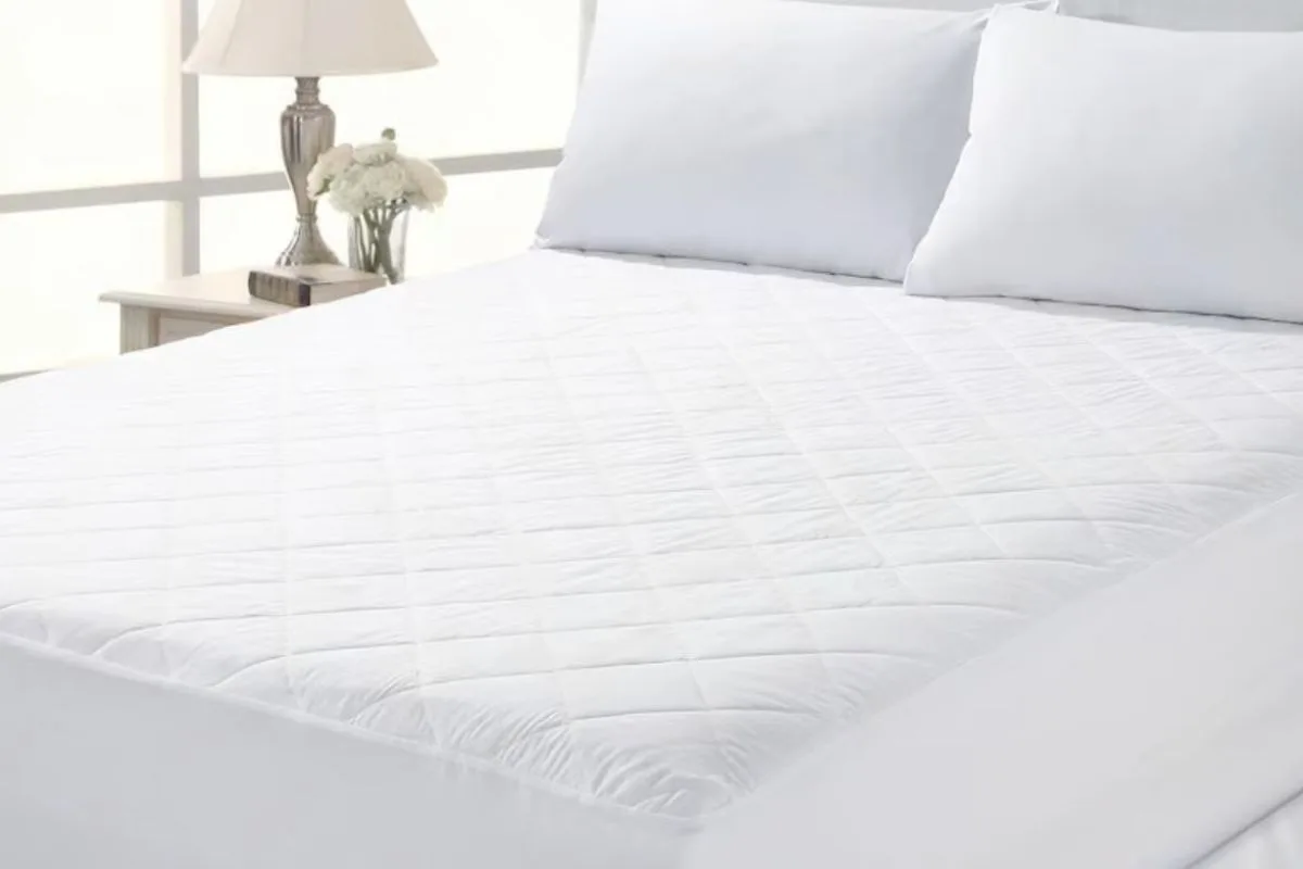 Medium mattress with quilted surface showing the balanced comfort and support typical of medium-firm beds