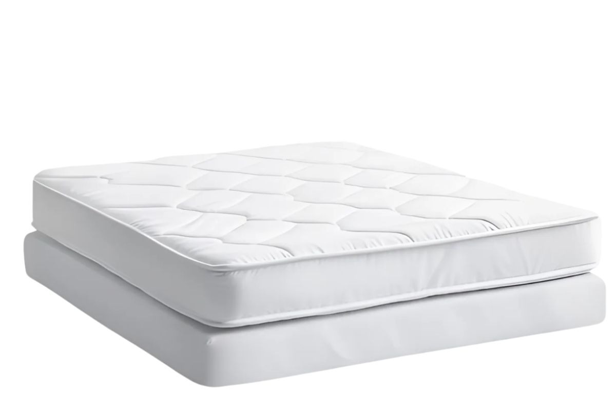 Plush hybrid mattress with a soft quilted top illustrating the cushioned comfort and support of hybrid mattress designs