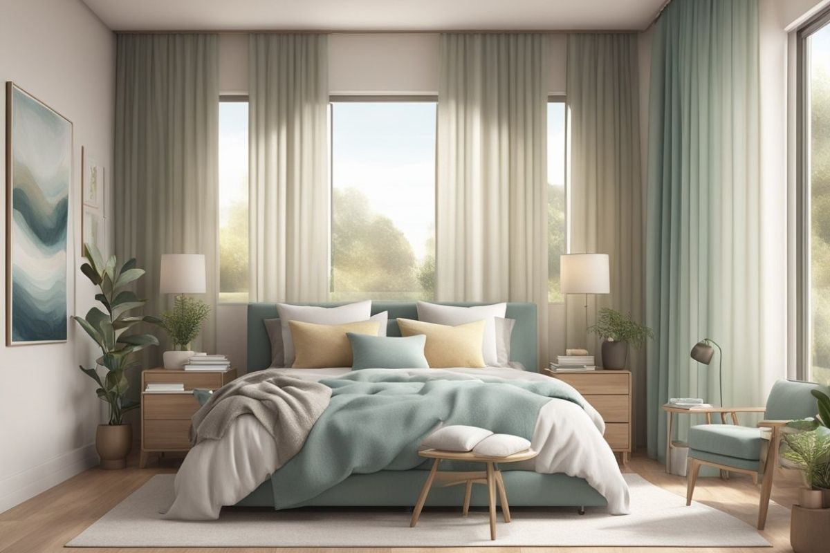 How to Sleep Better: Proven Tips to Improve Sleep Quality Bright and airy bedroom with soft neutral colors designed to support healthy sleep habits and relaxation