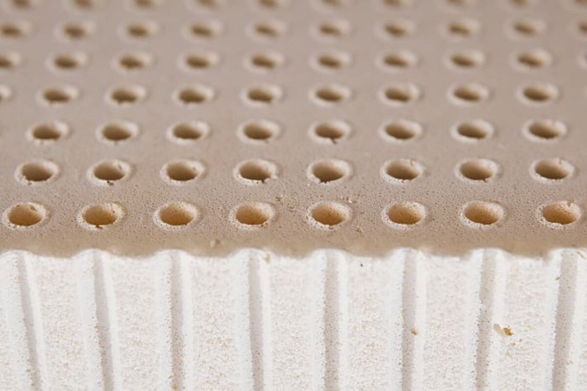 A close up of bed coils.
