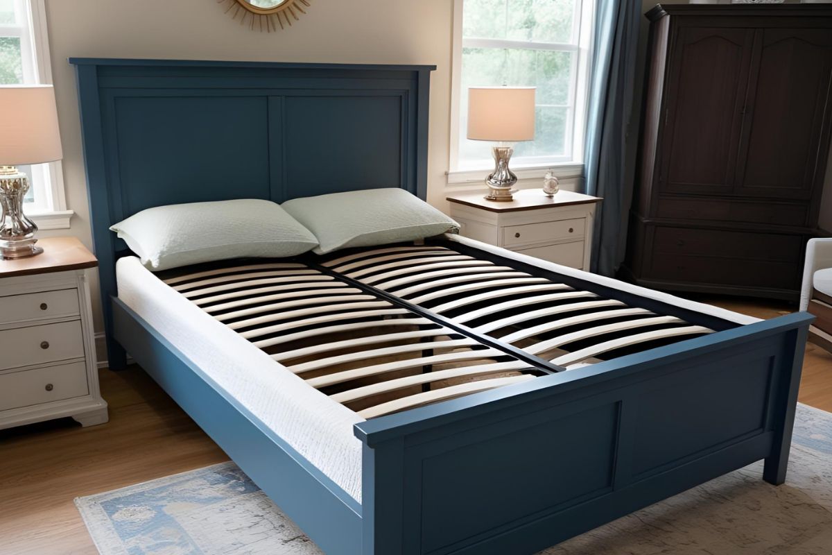How to Sleep on Soft Mattress Comfortably? Sturdy slatted bed frame designed to give better support to a soft mattress and reduce sagging