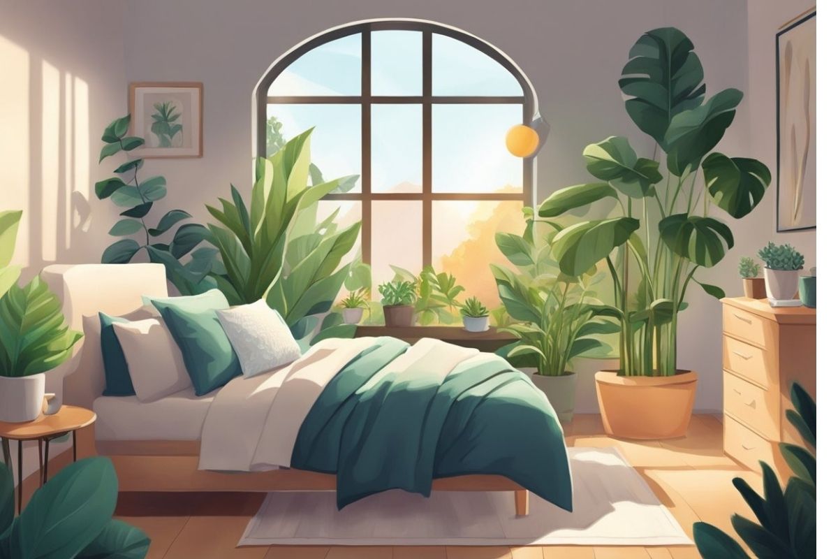 Calm and relaxing bedroom environment designed to promote better sleep and stronger immune function