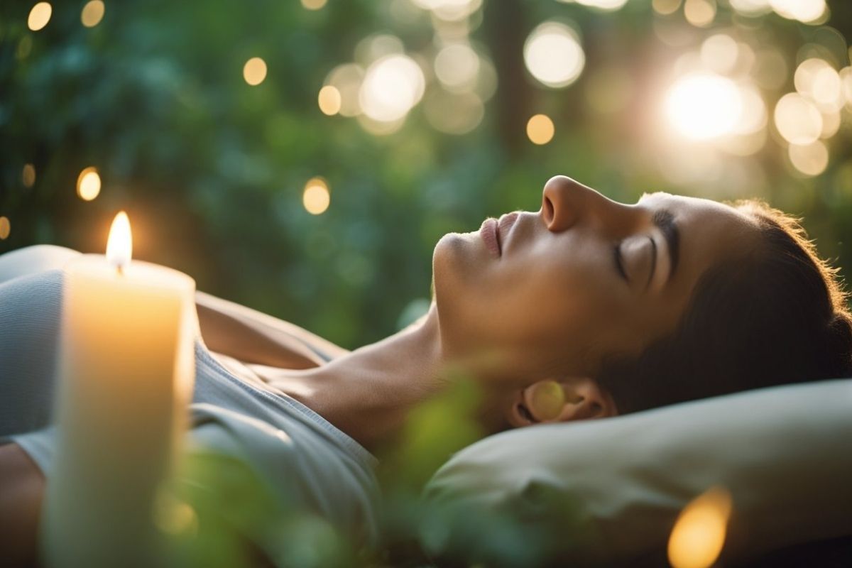 Yoga Nidra for Sleep: Achieve Deep Rest With Guided Meditation Individual resting peacefully during a guided Yoga Nidra session designed to promote relaxation and improve sleep quality