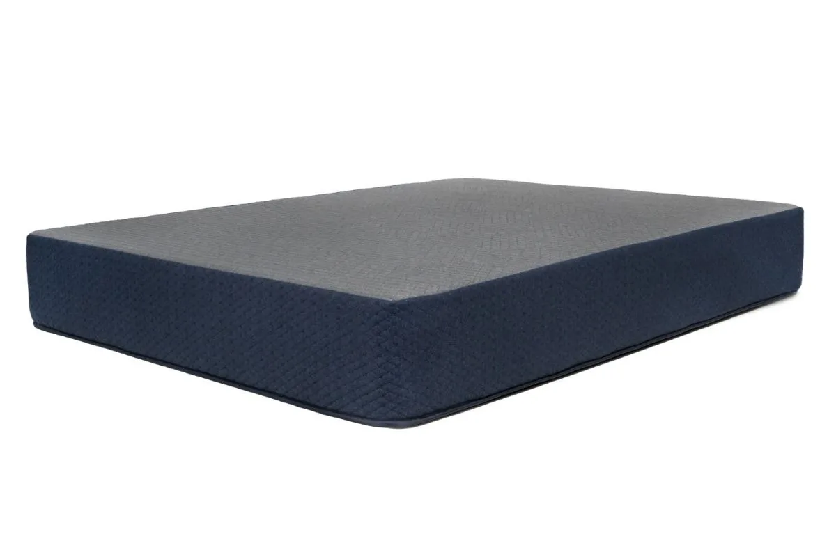 Dreamfoam Essential mattress displayed without bedding showing the simple design customers receive during the trial period