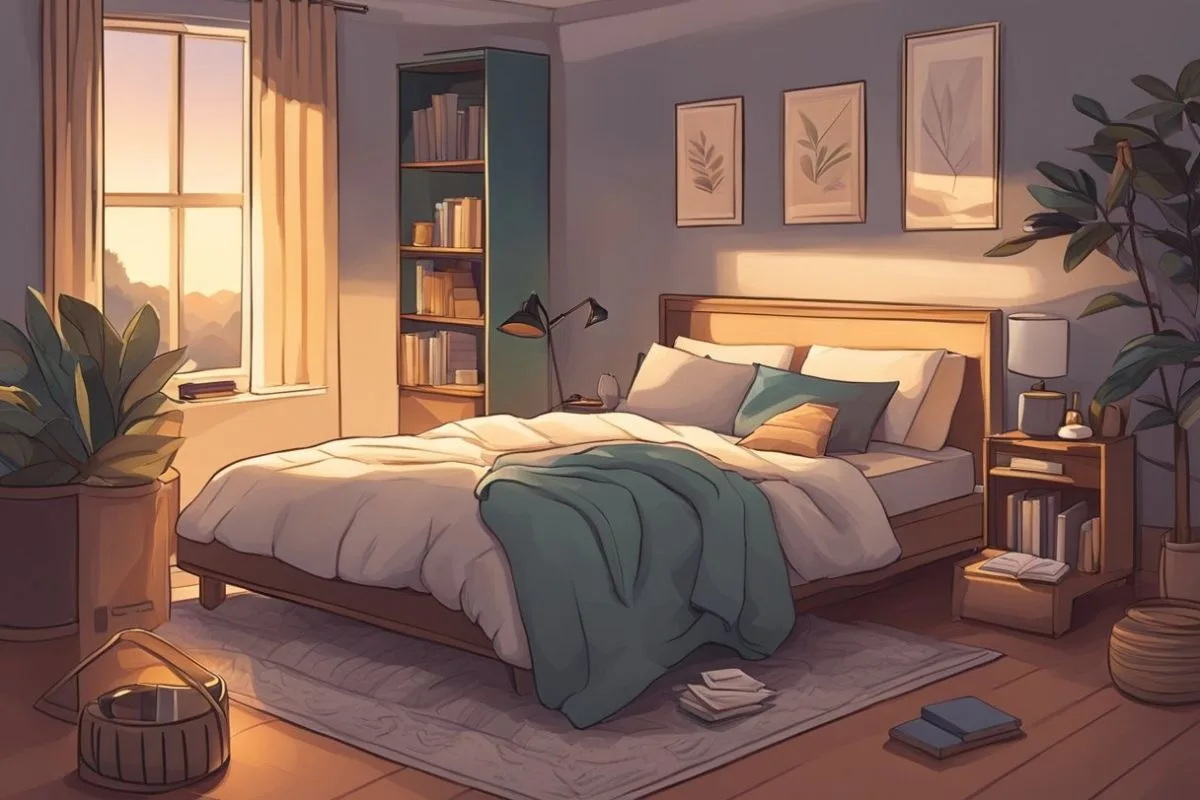 How Long Can You Go Without Sleep: Effects and Risks of Sleep Deprivation Calm and organized bedroom designed to promote better sleep habits and improved sleep quality
