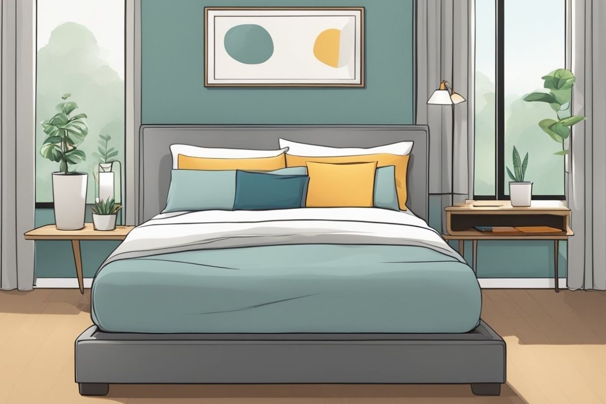 Modern bedroom with supportive bed setup created for comfortable and healthy sleep positioning