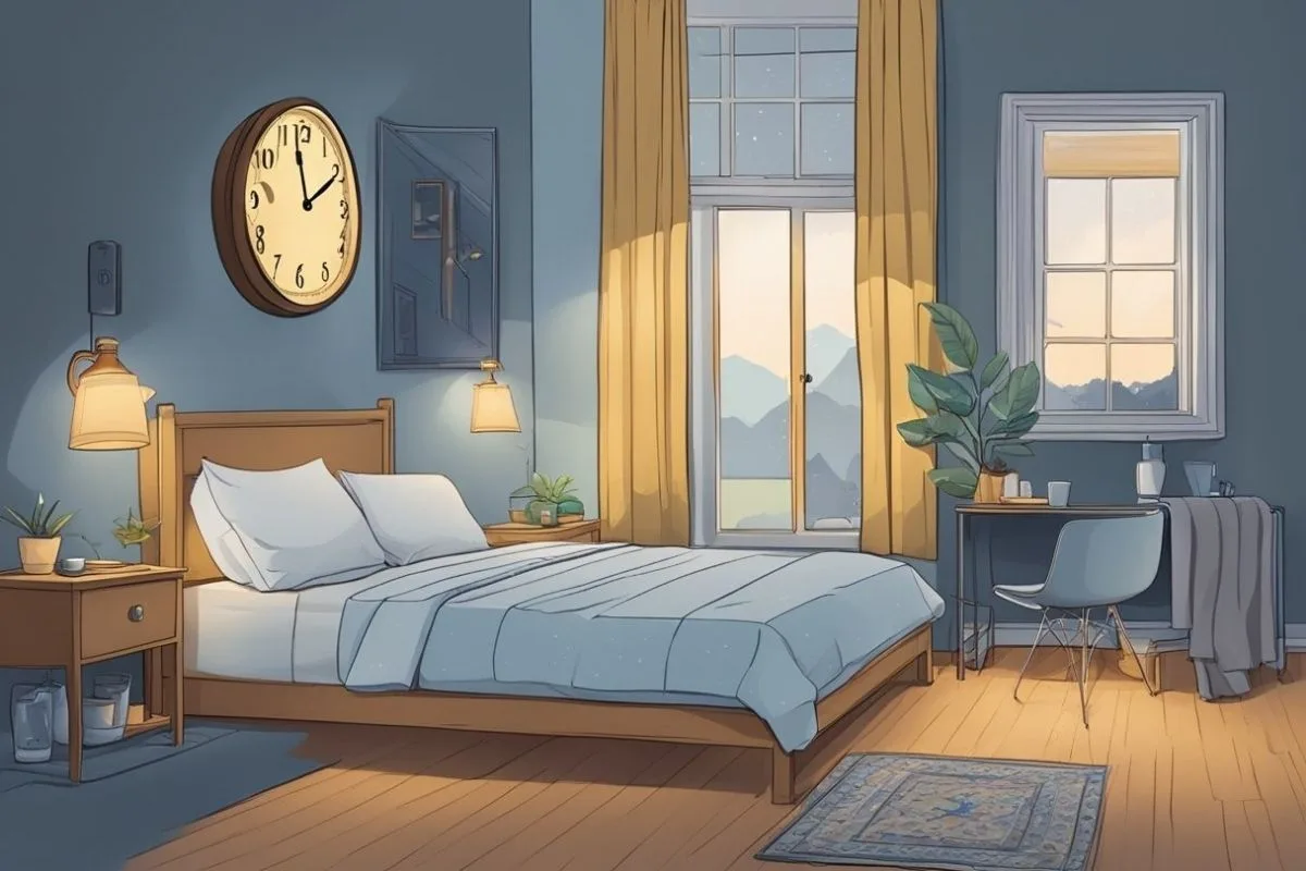 Can’t Sleep? Tips and Remedies to Get Some Sleep Quiet bedroom setup designed to promote relaxation and improve nighttime sleep quality