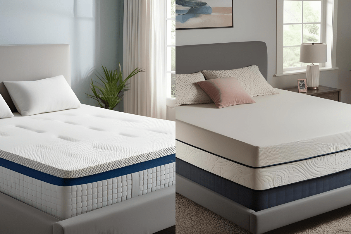 Gel memory foam and Hybrid foam Gel memory foam and Hybrid foam