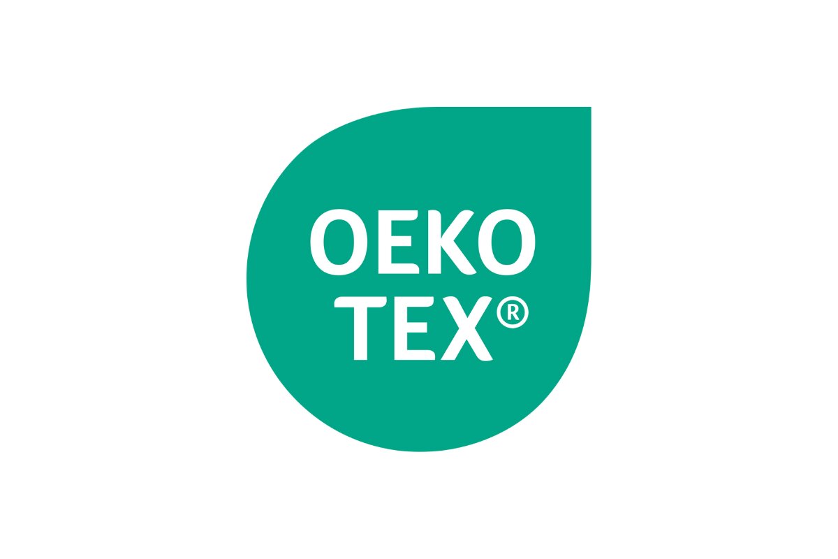 oeko tex certification logo indicating tested textiles free from harmful substances
