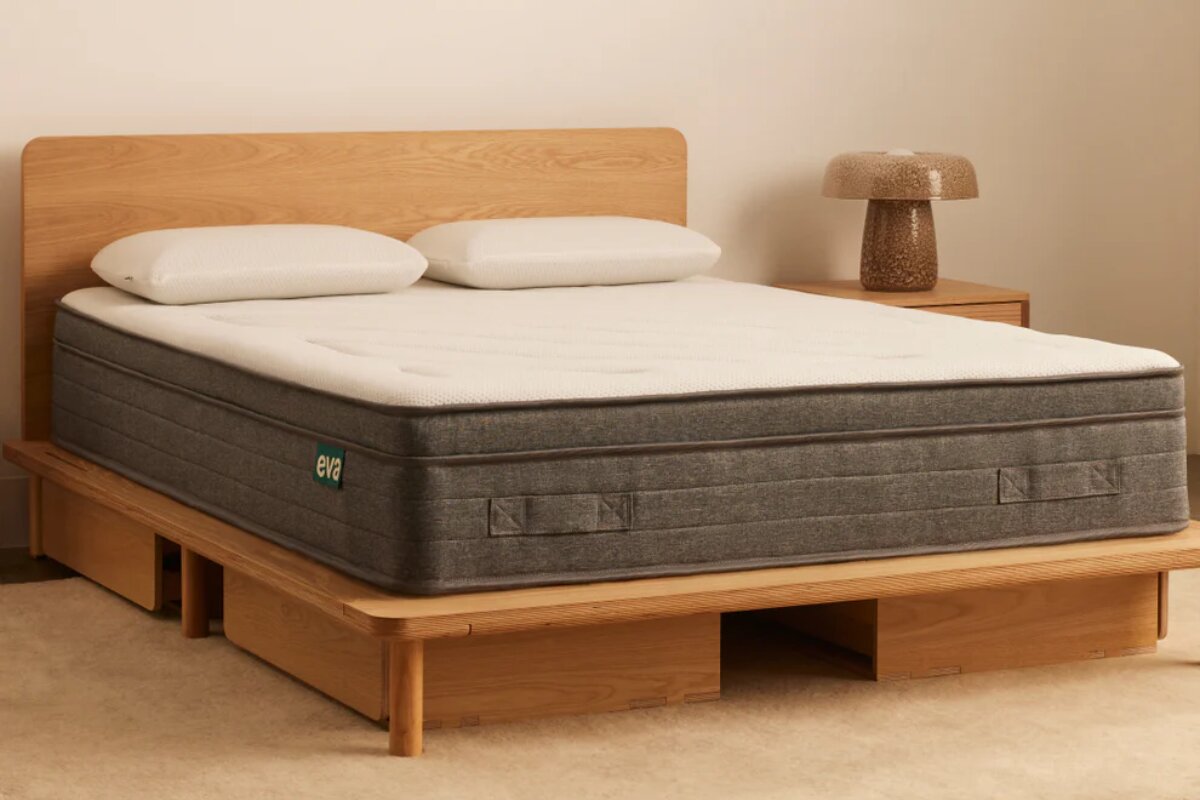 Eva Comfort Classic Mattress on a bedframe.