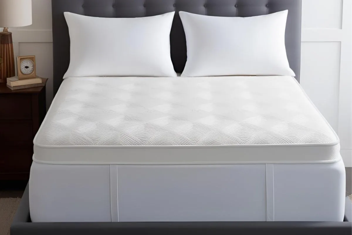 Flat and evenly supported memory foam mattress, showing the ideal mattress surface after addressing sagging or indentation issues