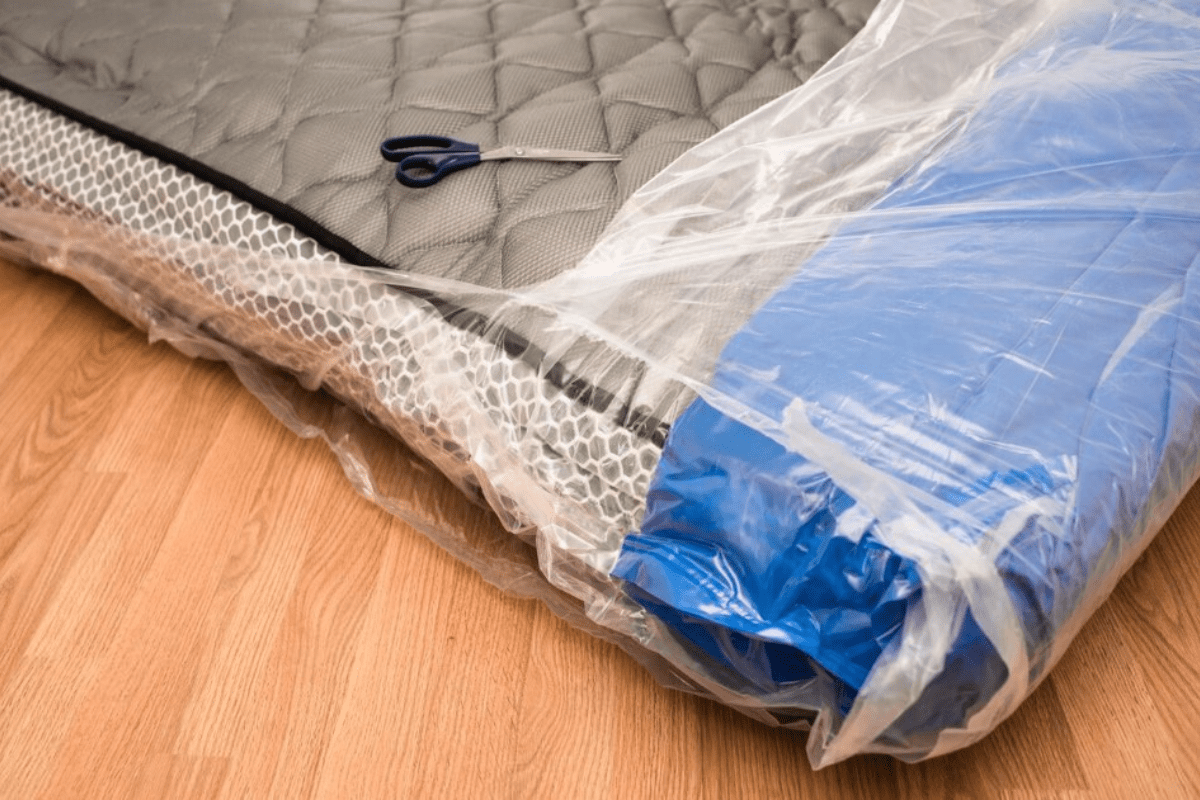 memory foam mattress in a bag