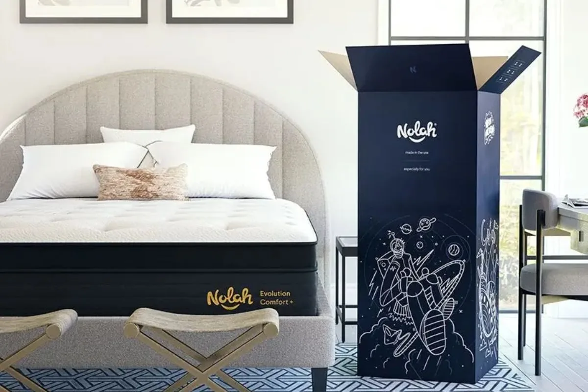 The Nolah Evolution Comfort+ with the delivery box.