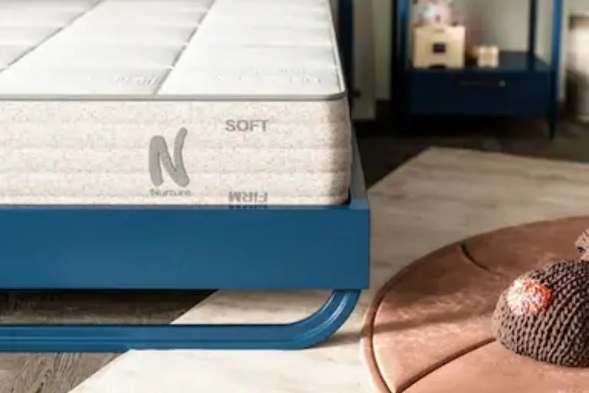 A close up of the Nolah Nurture Kids Mattress.