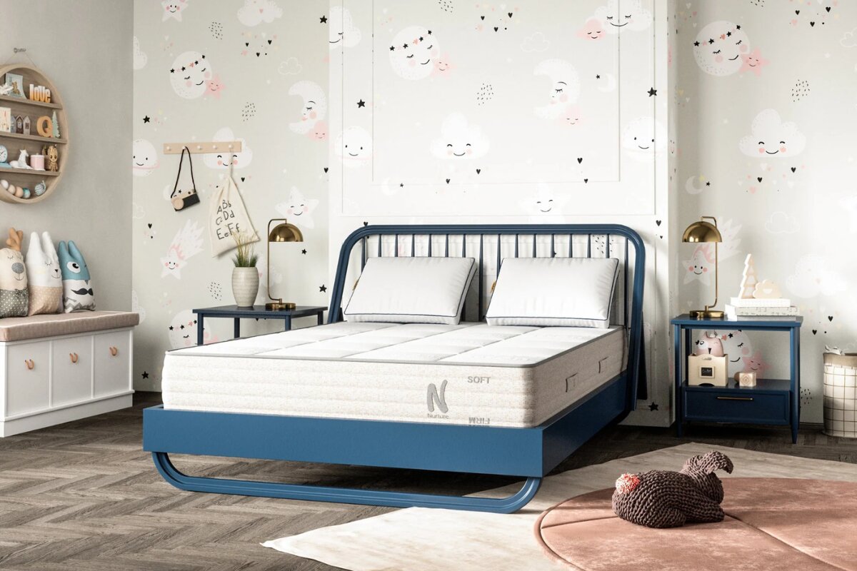 The Nolah Nurture Kids Mattress in a kid's bedroom.