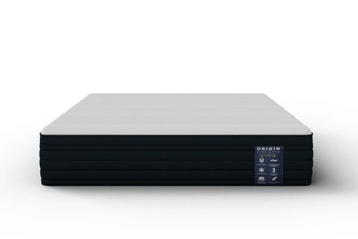 The Origin Hybrid Pro Mattress on a white background.