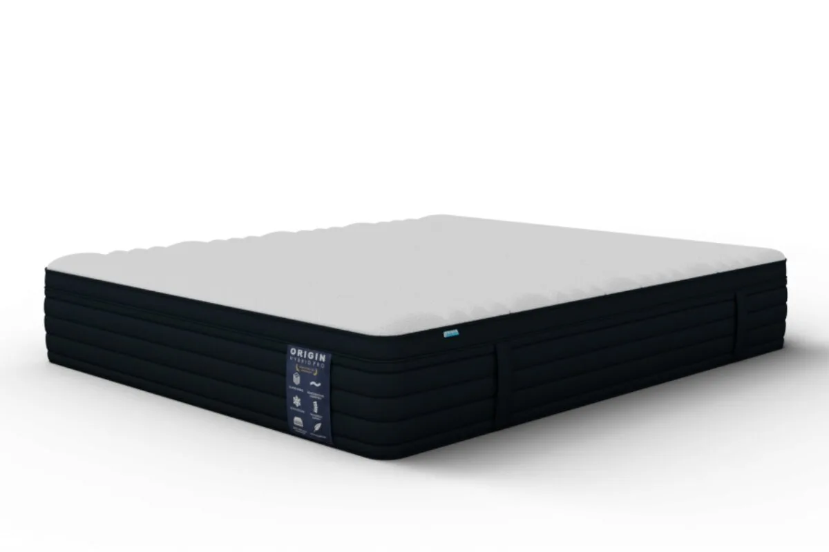 The Origin Hybrid Pro mattress in a white background.