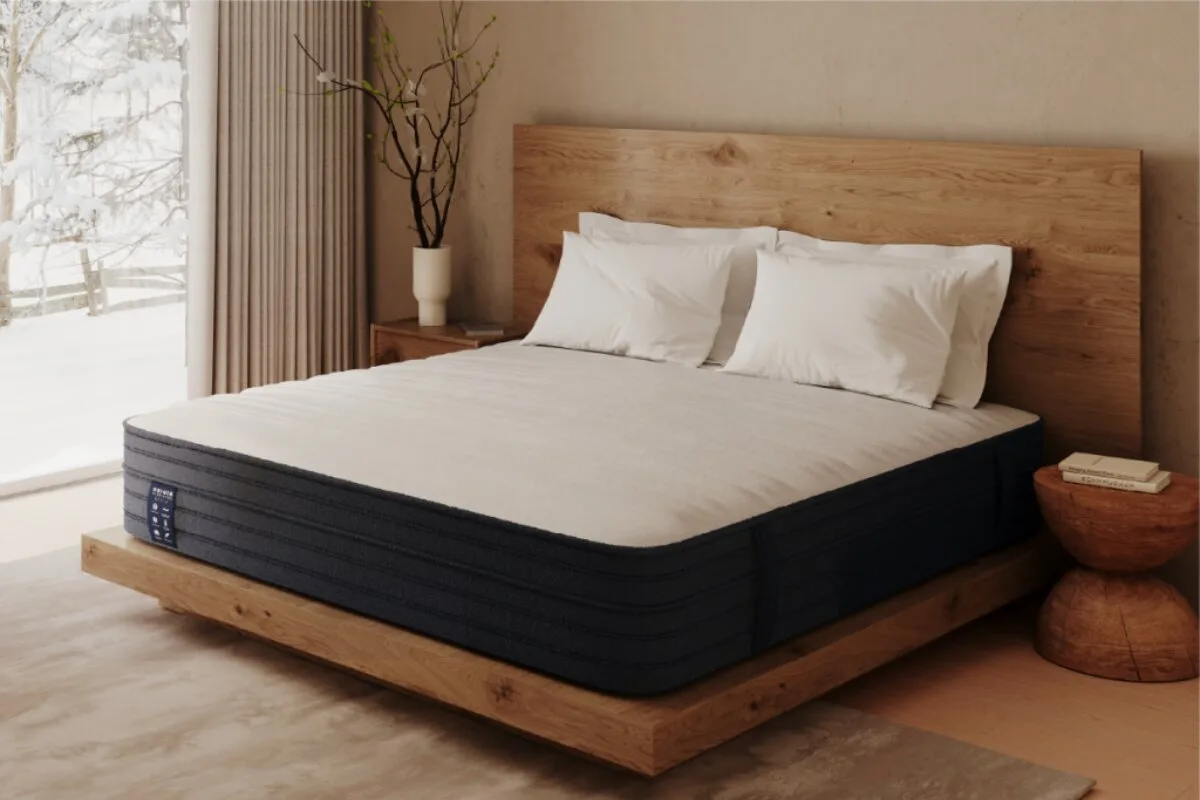 The Origin Hybrid Pro Mattress in a room with proper lighting.