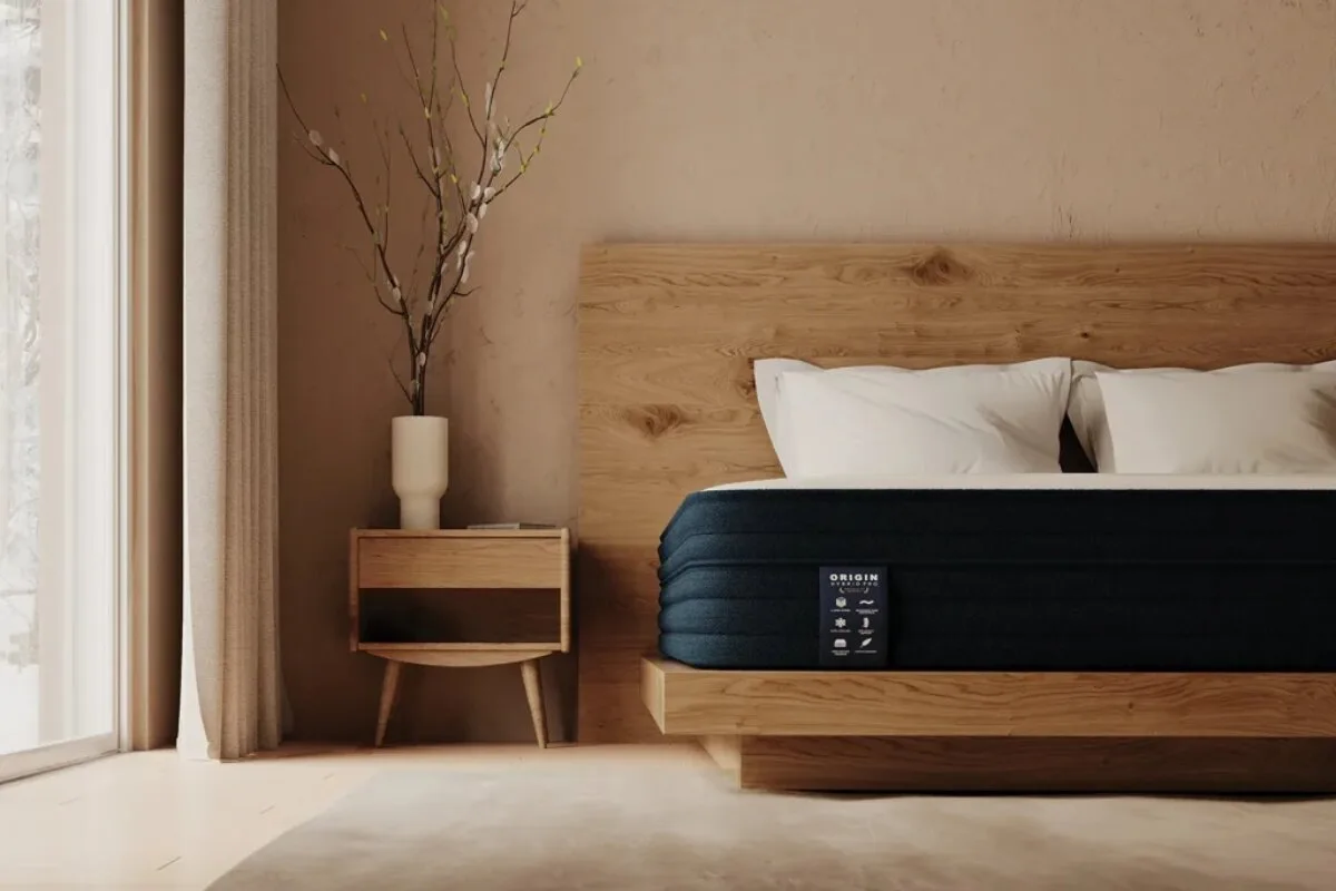 The Origin Hybrid Pro Mattress front view.