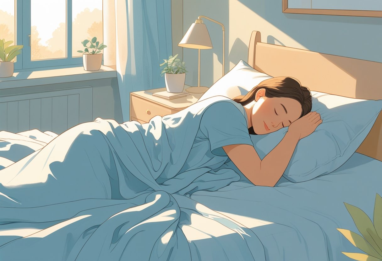 sleeping comfortably