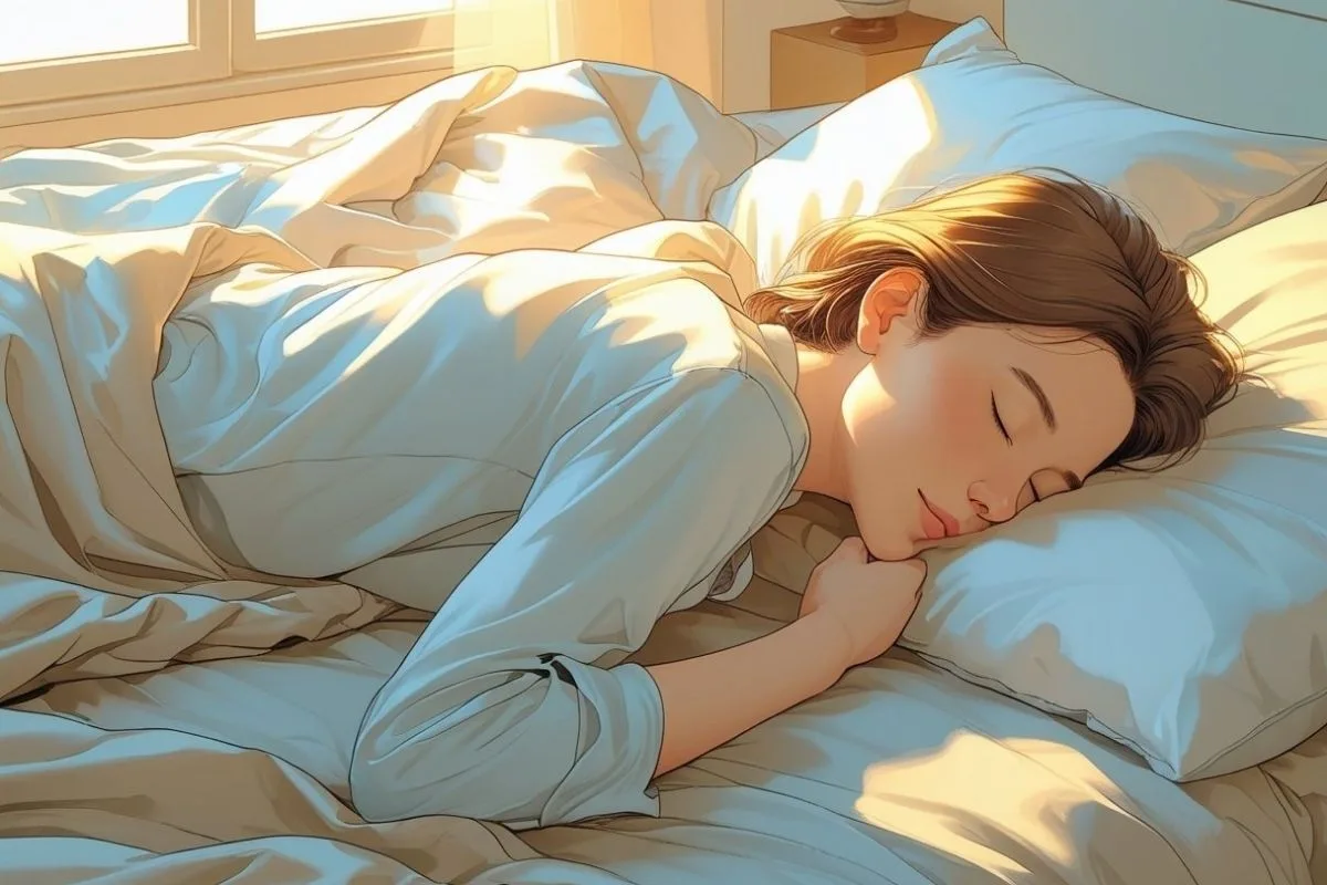 Sleeping on Your Stomach: Does it Have Any Negative Effects? Stomach sleeper lying face-down in bed, representing a sleeping position often linked to neck discomfort and muscle tension