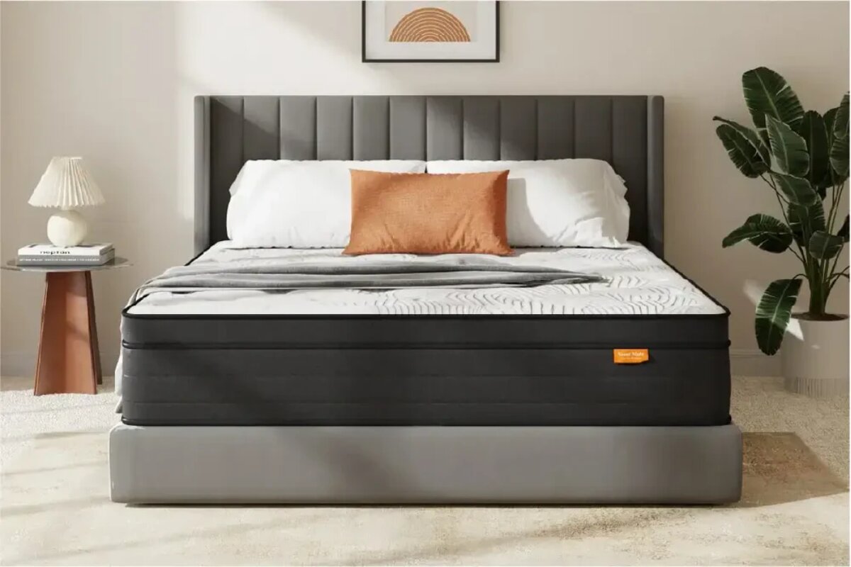 Front view of the SweetNight Twilight Hybrid Mattress.